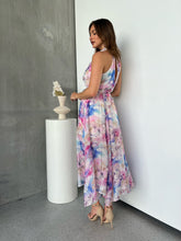 Load image into Gallery viewer, Rowan Halter Multi Water Colour Print Dress