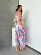 Load image into Gallery viewer, Rowan Halter Multi Water Colour Print Dress