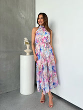 Load image into Gallery viewer, Rowan Halter Multi Water Colour Print Dress