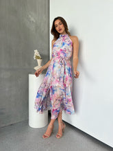 Load image into Gallery viewer, Rowan Halter Multi Water Colour Print Dress