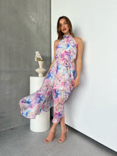 Load image into Gallery viewer, Rowan Halter Multi Water Colour Print Dress