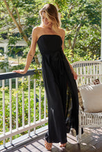 Load image into Gallery viewer, Arlet Strapless Black Strapless Jumpsuit