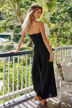 Load image into Gallery viewer, Arlet Strapless Black Strapless Jumpsuit