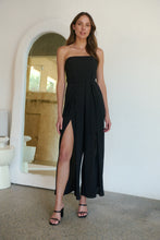 Load image into Gallery viewer, Arlet Strapless Black Strapless Jumpsuit