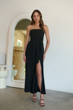 Load image into Gallery viewer, Arlet Strapless Black Strapless Jumpsuit
