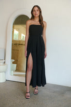 Load image into Gallery viewer, Arlet Strapless Black Strapless Jumpsuit