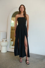 Load image into Gallery viewer, Arlet Strapless Black Strapless Jumpsuit