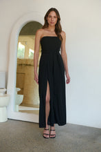 Load image into Gallery viewer, Arlet Strapless Black Strapless Jumpsuit
