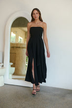 Load image into Gallery viewer, Arlet Strapless Black Strapless Jumpsuit