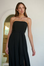 Load image into Gallery viewer, Arlet Strapless Black Strapless Jumpsuit