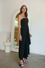 Load image into Gallery viewer, Arlet Strapless Black Strapless Jumpsuit