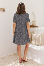 Load image into Gallery viewer, Dulcie Navy/White Tierred Summer Smock Dress