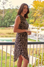 Load image into Gallery viewer, Alma Black/Cream Zip Front Dress