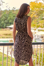 Load image into Gallery viewer, Alma Black/Cream Zip Front Dress