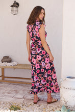 Load image into Gallery viewer, Trissa Navy/Pink Floral Print Dress
