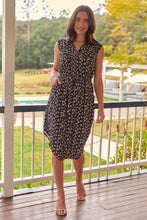 Load image into Gallery viewer, Alma Black/White Dress