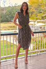 Load image into Gallery viewer, Alma Black/White Dress