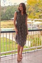 Load image into Gallery viewer, Alma Black/White Dress