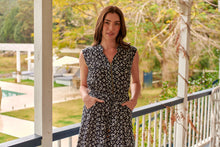 Load image into Gallery viewer, Alma Black/White Dress