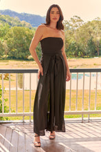 Load image into Gallery viewer, Arlet Strapless Black Strapless Jumpsuit