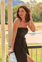 Load image into Gallery viewer, Arlet Strapless Black Strapless Jumpsuit