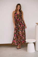 Load image into Gallery viewer, Gillian Black/Multi Print Maxi Dress