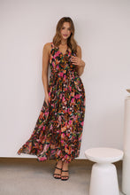 Load image into Gallery viewer, Gillian Black/Multi Print Maxi Dress