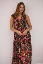 Load image into Gallery viewer, Gillian Black/Multi Print Maxi Dress