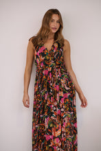 Load image into Gallery viewer, Gillian Black/Multi Print Maxi Dress