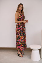 Load image into Gallery viewer, Gillian Black/Multi Print Maxi Dress