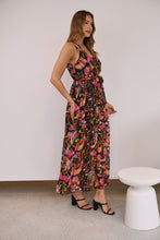 Load image into Gallery viewer, Gillian Black/Multi Print Maxi Dress
