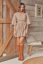 Load image into Gallery viewer, Kalista Bell Sleeve Animal Print Dress