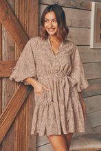 Load image into Gallery viewer, Kalista Bell Sleeve Animal Print Dress