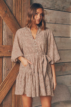 Load image into Gallery viewer, Kalista Bell Sleeve Animal Print Dress