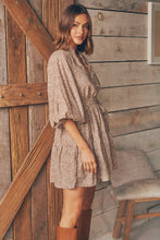 Load image into Gallery viewer, Kalista Bell Sleeve Animal Print Dress