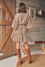 Load image into Gallery viewer, Kalista Bell Sleeve Animal Print Dress