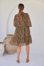 Load image into Gallery viewer, Jessie Floral Chiffon Long Sleeve Collared Dress