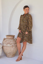 Load image into Gallery viewer, Jessie Floral Chiffon Long Sleeve Collared Dress