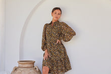 Load image into Gallery viewer, Jessie Floral Chiffon Long Sleeve Collared Dress