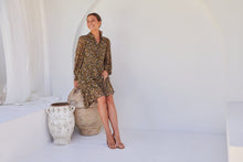 Load image into Gallery viewer, Jessie Floral Chiffon Long Sleeve Collared Dress