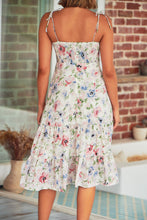 Load image into Gallery viewer, Tommy Shirred White Floral Singlet Evening Dress