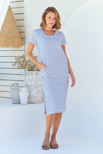 Load image into Gallery viewer, Ariel Nautic White Stripe Pocket Tunic