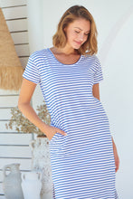 Load image into Gallery viewer, Ariel Nautic White Stripe Pocket Tunic