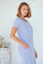 Load image into Gallery viewer, Ariel Nautic White Stripe Pocket Tunic