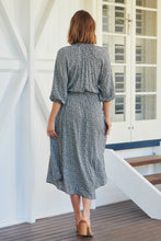 Load image into Gallery viewer, Blair Black Leopard Tie Waist Maxi Dress