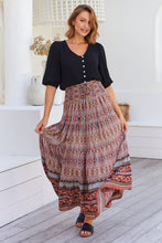 Load image into Gallery viewer, Josephine Multi Boho Print Maxi Skirt