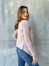 Load image into Gallery viewer, Heidi Blush Waterfall Short Cardigan