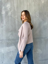 Load image into Gallery viewer, Heidi Blush Waterfall Short Cardigan