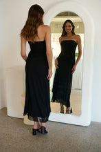 Load image into Gallery viewer, Artula Strapless Black Mesh Evening Dress