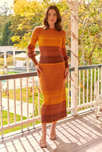 Load image into Gallery viewer, Catrina Fitted Knit Mustard Long Sleeve Top (Set)
